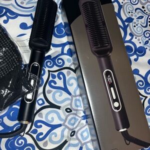 Black Hair Straightening Brush